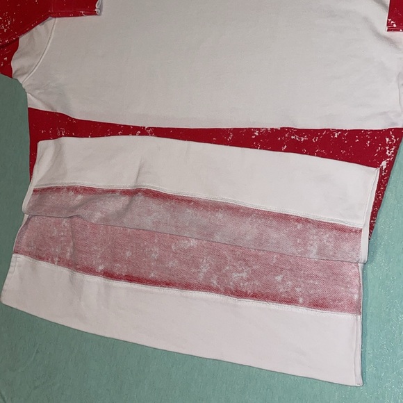 Crown & Ivy comfy oversized top hi-lo side vents size L unique design EUC - Picture 10 of 15